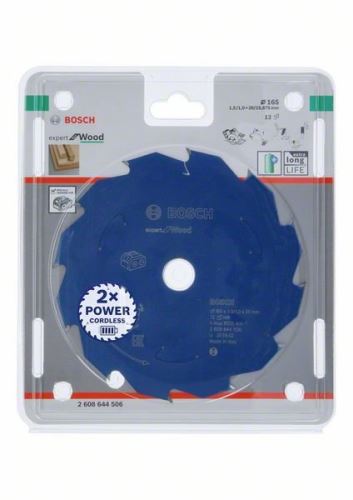 BOSCH Brzeszczot do pił akumulatorowych; Ekspert do drewna 165x20x1,5/1x12T 2608644506