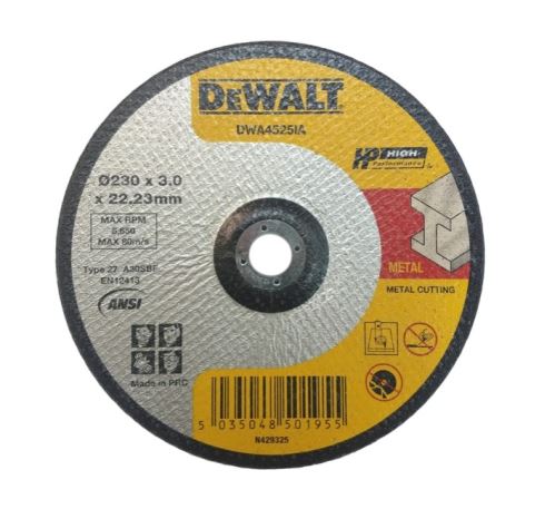 Tarcza do cięcia metalu DeWALT 230 x 22,23 mm DWA4525IA