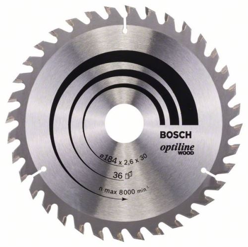 BOSCH Brzeszczot Optiline Wood 184 x 30 x 2,6 mm, 36 2608640611