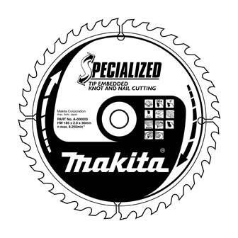 Brzeszczot do drewna MAKITA SPECIALIZED z zębami zagłębionymi 235x2,3x30 mm 20 zębów B-09379