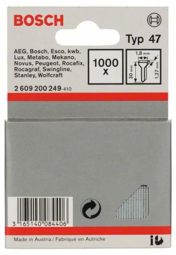 Gwoździe BOSCH typ 47 1,8 x 1,27 x 16 mm (1000 szt.) 1609200376