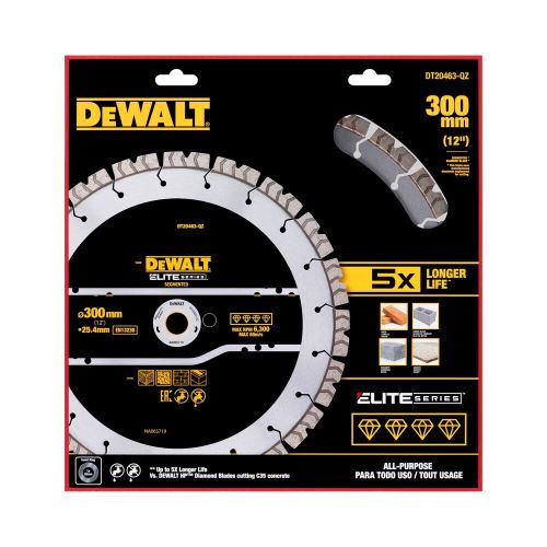 Segmentowa tarcza diamentowa DeWALT, 300 mm DT20463