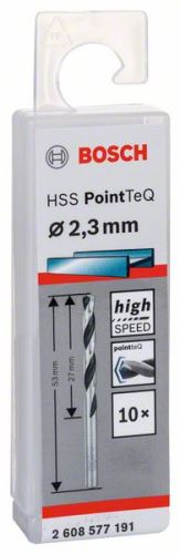 Wiertło kręte BOSCH HSS PointTeQ 2,3 mm (10 szt.) 2608577191