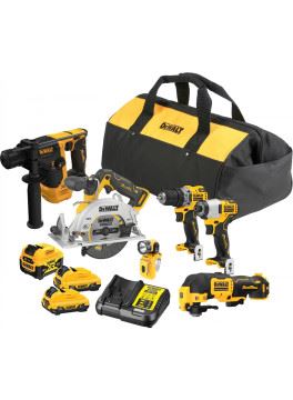 Zestaw DeWALT Combo - 6-częściowy zestaw rabatowy 12V 1x5,0Ah + 2x 2,0Ah DCK611P1D2