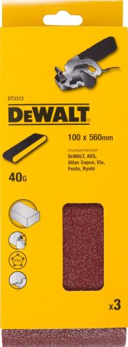 DeWALT Taśma szlifierska do szlifierek taśmowych K60, 560 x 100 mm (3 szt.) DT3314