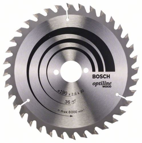 BOSCH Brzeszczot Optiline Wood 190 x 30 x 2,6 mm, 36 2608640616