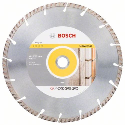 Diamentowa tarcza tnąca BOSCH Standard do Universal 300 × 25,4 300x25,4x3,3x10mm 2608615069