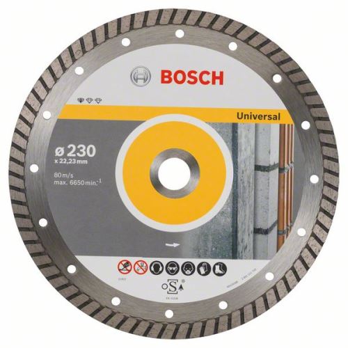 Diamentowa tarcza tnąca BOSCH Standard do Universal Turbo 230 x 22,23 x 2,5 x 10 mm 2608602397