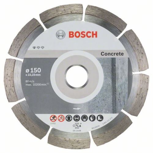 BOSCH Diamentowa tarcza do cięcia Standard for Beton 150 x 22,23 x 2 x 10 mm (10 szt.) 2608603241