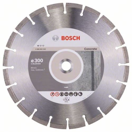 Diamentowa tarcza tnąca BOSCH Standard for Beton 300 x 22,23 x 3,1 x 10 mm 2608602542