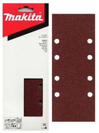 MAKITA papier ścierny 93x228 mm 8 otworów K240, 10 szt. P-36049