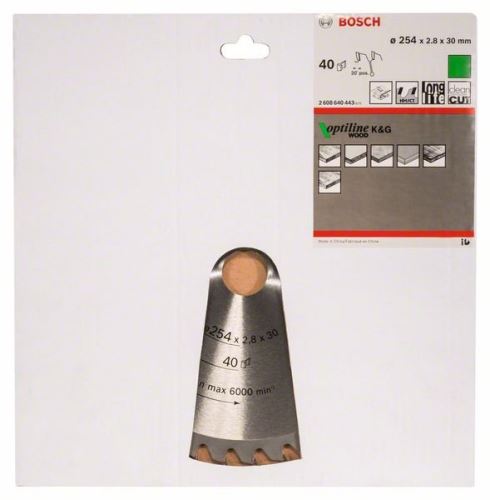 BOSCH Brzeszczot Optiline Wood 254 x 30 x 2,8 mm, 40 2608640443