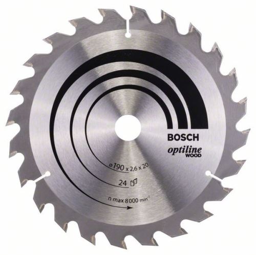 BOSCH Brzeszczot Optiline Wood 190 x 20/16 x 2,6 mm, 24 2608640612