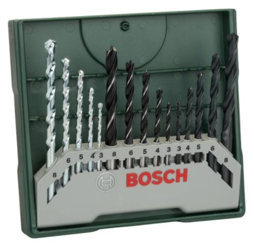 BOSCH 15-częściowy zestaw miniwierteł X-Line 2607019675