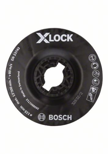 BOSCH X-LOCK Płyta mocująca, średnia 115 mm, 13 300 obr./min 2608601712