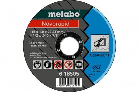 METABO Ściernica Novorapid 230 x 1,9 x 22,23 mm, stal, TF 42 - 616509000 616509000