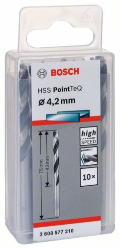 Wiertło spiralne BOSCH HSS PointTeQ 4,2 mm 2608577162