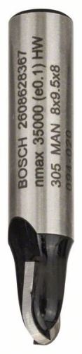 BOSCH Frez do wpustów 8 mm, R1 4 mm, D 8 mm, L 9,2 mm, G 40 mm 2608628367