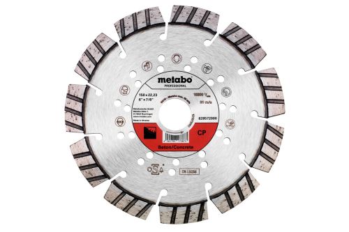 Diamentowa tarcza do cięcia METABO Dia-TS 150x22,23mm - CP, Beton, Professional 628572000