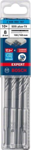 Wiertło BOSCH EXPERT SDS plus-7X, 8x100x165 10 szt. 2608900167