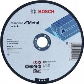 BOSCH Tarcza tnąca Standard for Metal 180 x 1,6 x 22,23 mm, prosta 2608619769