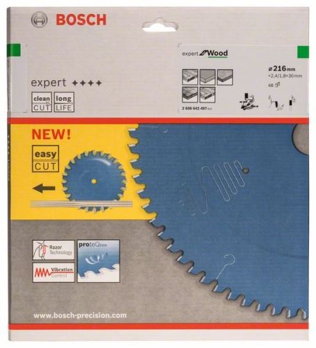 BOSCH Brzeszczot Expert for Wood 216 x 30 x 2,4 mm, 48 2608642497