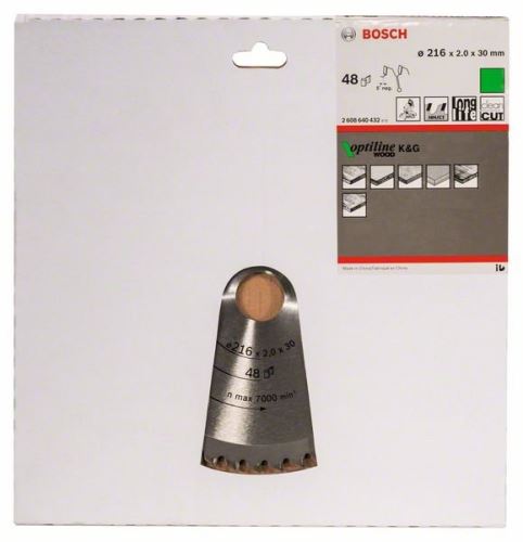 BOSCH Brzeszczot Optiline Wood 216 x 30 x 2,0 mm, 48 2608640432