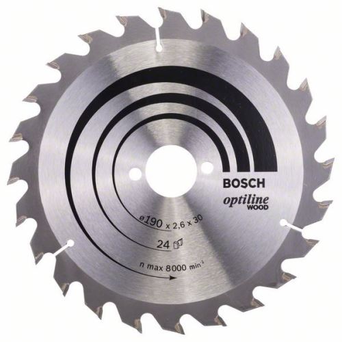 BOSCH Brzeszczot Optiline Wood 190 x 30 x 2,6 mm, 24 2608640615