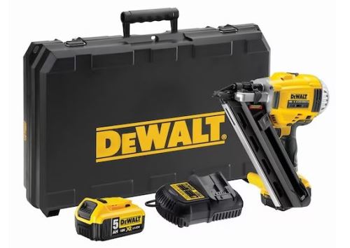 Akumulatorowa gwoździarka dwubiegowa DeWALT DCN692P2