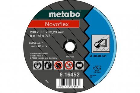 METABO Tarcza szlifierska Novoflex 230 x 3,0 x 22,23 stal, TF 42 616477000