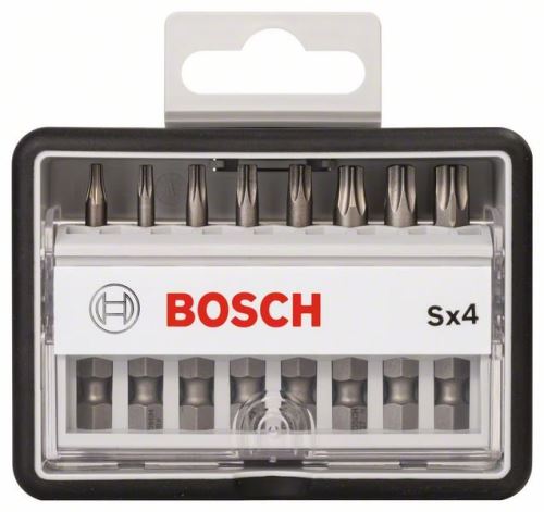 BOSCH 8-częściowy zestaw końcówek wkrętakowych Robust Line, Sx Extra-Hart 49 mm, 8-częściowy zestaw 2607002556