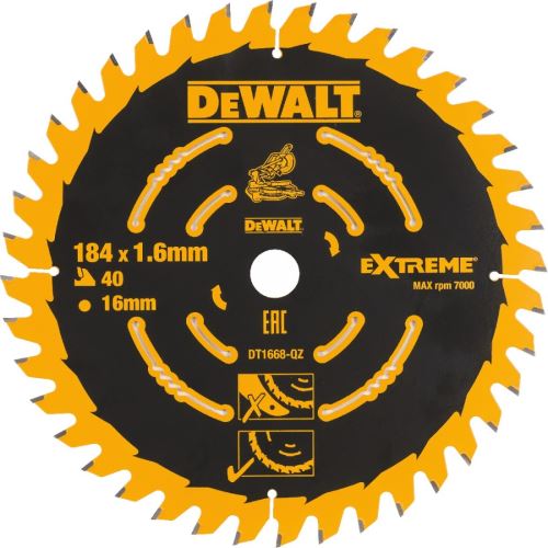 DeWALT Brzeszczot EXTREME, 184 x 16 mm, 40 zębów DT1668