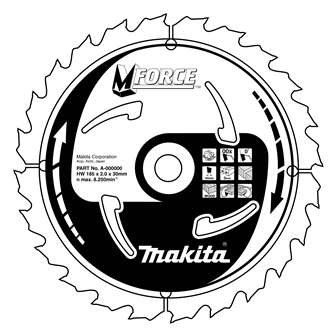 Brzeszczot do drewna MAKITA MFORCE 170x2x30 mm 24 zęby B-08012