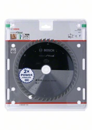 BOSCH Brzeszczot do pił akumulatorowych; Standard do drewna 210x30x1,7/1,2x48T 2608837714