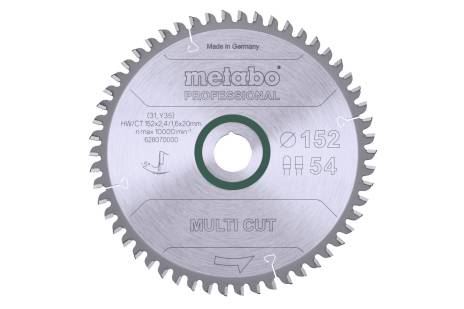 METABO Brzeszczot „Multi Cut – Professional”, 152 x 20 mm, 54 zęby, 5° neg 628070000