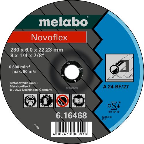 METABO Tarcza szlifierska - stal 115x6x22,2 mm 616460000