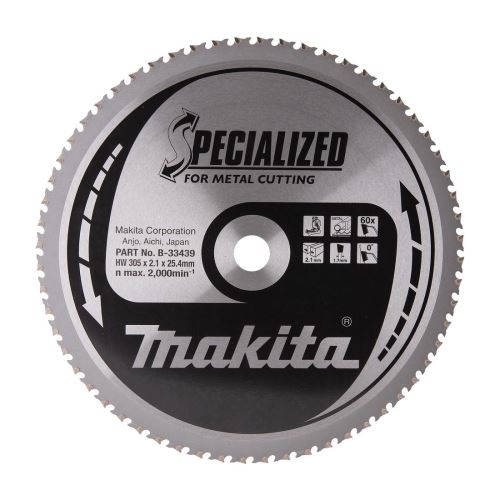 Brzeszczot MAKITA stal SPECIALIZED 30 mm5x2.1x25.4 mm 60 zębów B-33439