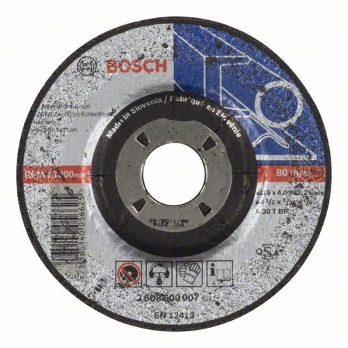 BOSCH Tarcza do obróbki zgrubnej profilowana Expert for Metal A 30 T BF, 115 mm, 6,0 mm 2608600218