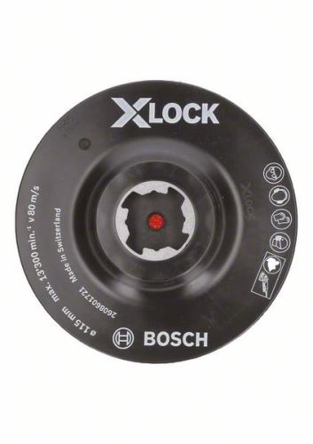 Płyta mocująca BOSCH X-LOCK System z systemem mocowania na rzep, 115 mm, 13 300 obr./min 2608601721