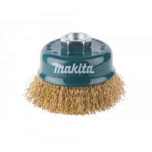 MAKITA Szczotka garnkowa z drutu mosiężnego, drut karbowany 0,3 mm, 75 mm D-39768