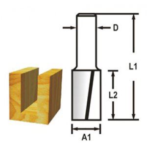 MAKITA Frez do wpustów 2 krawędzie tnące, trzpień 12 mm, 16x32x73 mm D-47656