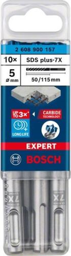 Wiertło BOSCH EXPERT SDS plus-7X, 5x50x115 10 szt. 2608900157