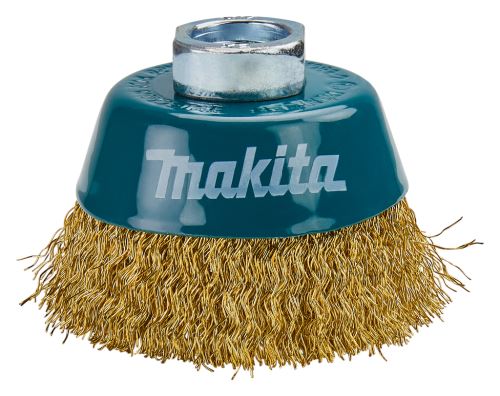 MAKITA Szczotka garnkowa z drutu mosiężnego, drut karbowany 0,3 mm, 60 mm D-39746