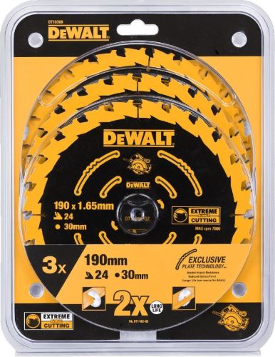 Zestaw brzeszczotów DeWALT (DT10304) 190 x 30 mm, 24 zęby (3 szt.) DT10399