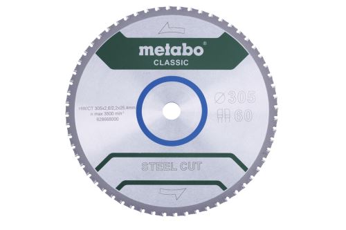 METABO Brzeszczot 305 x 25,4 mm - 60 zębów 628668000