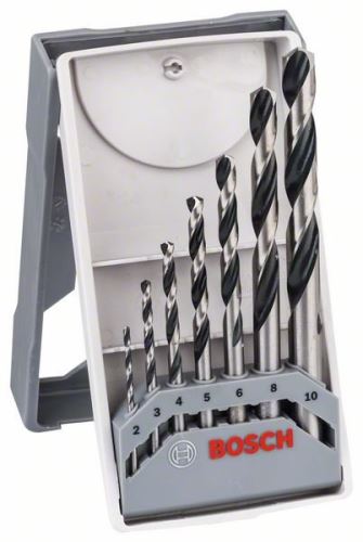 BOSCH 7-częściowy zestaw wierteł spiralnych HSS PointTeQ Mini X-Line 2608577347