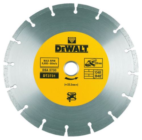 Tarcza do cięcia betonu i cegły DeWALT DIA 115 x 22,2 mm DT3701