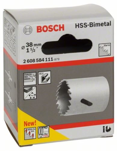 Dziurkacz bimetaliczny BOSCH HSS do adaptera standardowego 38 mm, 1 1/2" 2608584111