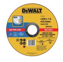 DeWALT Tarcza tnąca 230 x 22,2 x 1,9 mm DT43909 DeWALT Tarcza tnąca 230 x 22,2 x 1,9 mm DT43909