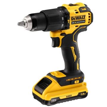 Kompaktowa wiertarko-wkrętarka akumulatorowa DeWALT 18 V XR (2 x 3 Ah) DCD709L2T